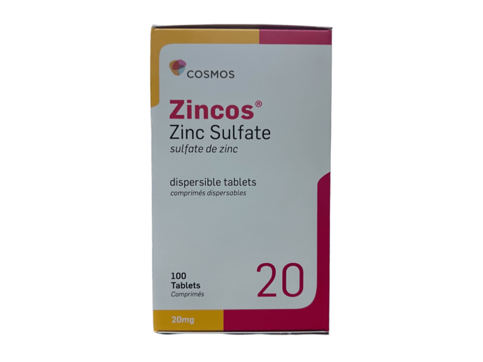 Zinc Sulphate 20mg 100's(zs 20)