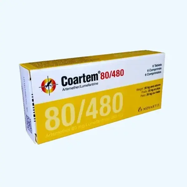 Coartem Tabs 80/480mg 6's