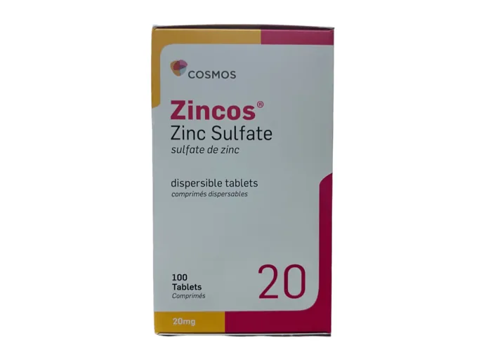 Zinc Sulphate 20mg 100's(zincos)