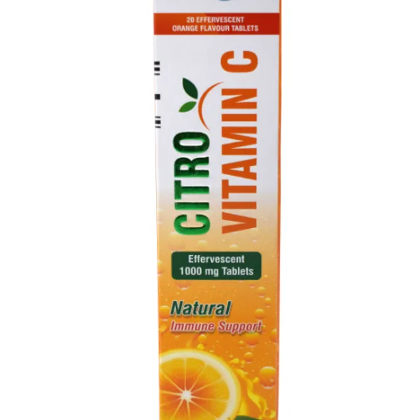 Vitamin C 1000mg Effevescent Tabs 20's